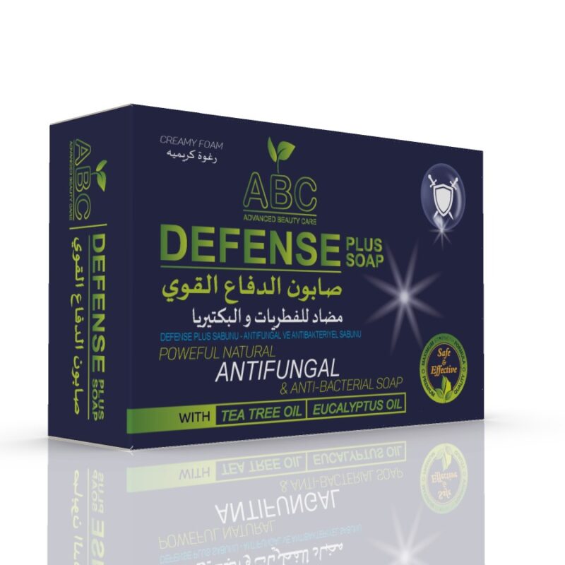 DEFENSE+ soap ENRICHED WITH TEA TREE OIL & EUCALYPTUS OIL