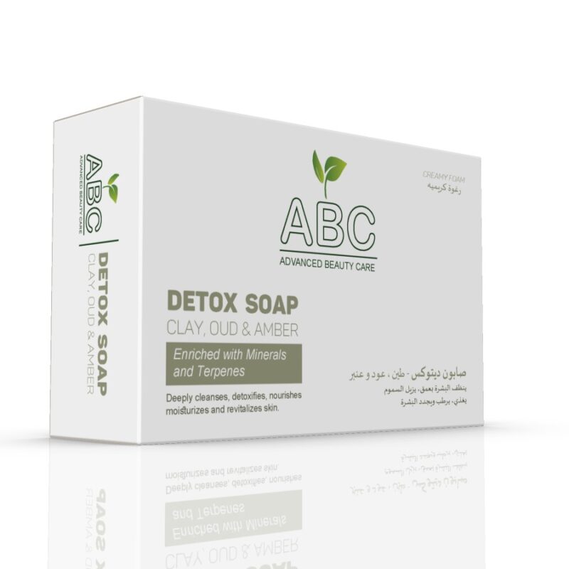Detox Clay soap, oud & amber