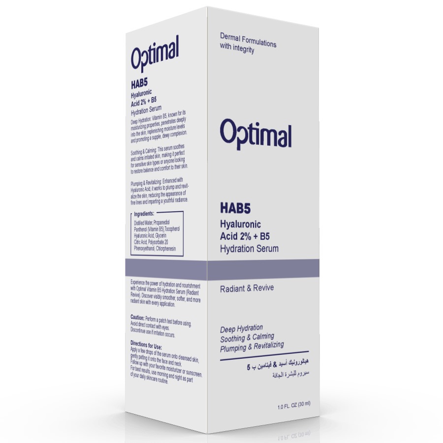 Optimal HABS Hyaluronic Acid 2% + B5 hydration Serum